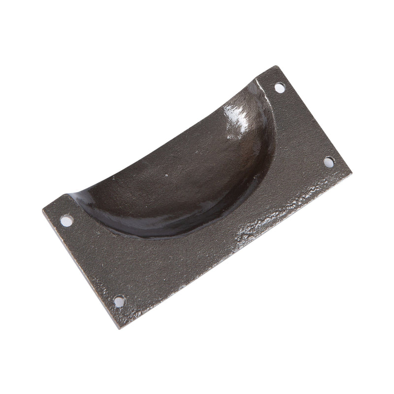 105mm x 50mm Rectangular Cabinet Cup Handle - By Hammer & Tongs