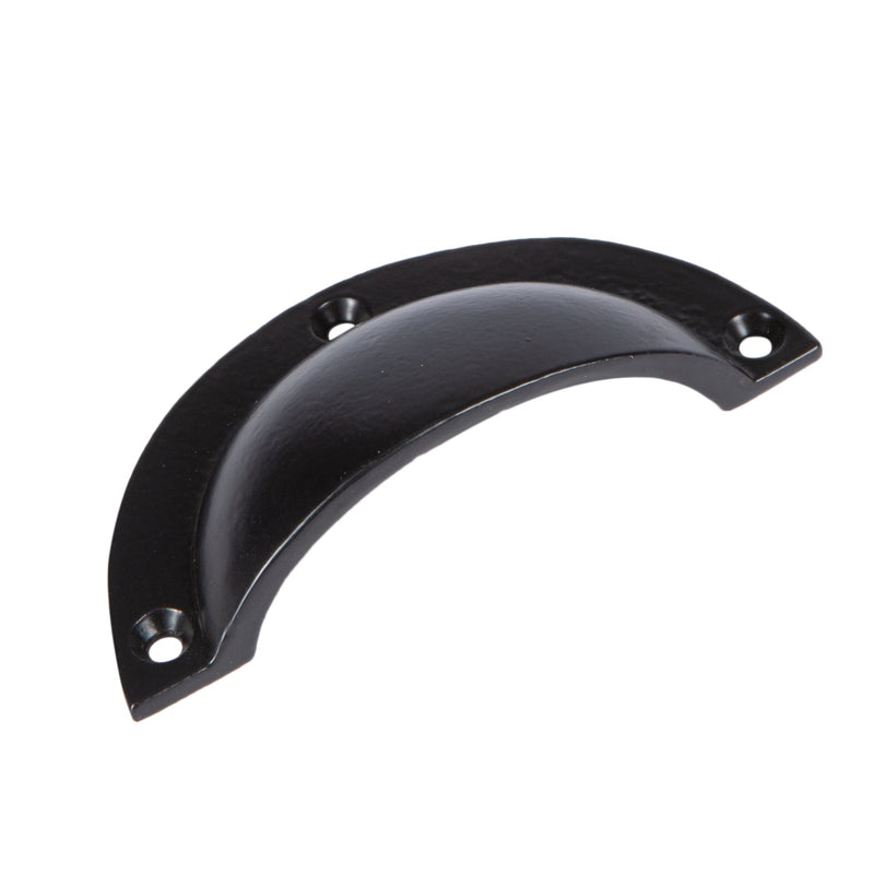 95mm x 45mm Curved Cabinet Cup Handle - By Hammer & Tongs