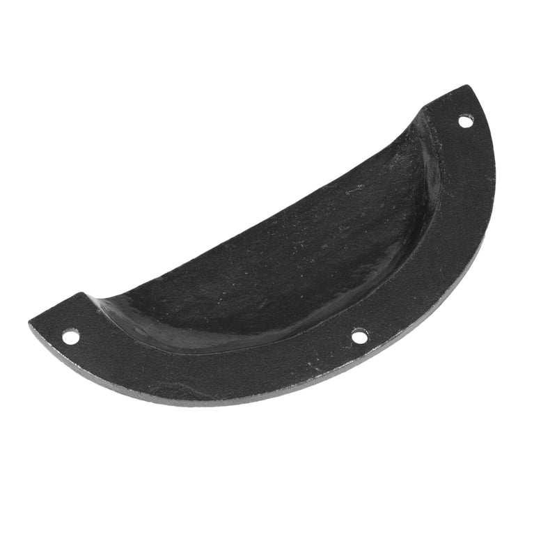 130mm x 50mm Curved Cabinet Cup Handle - By Hammer & Tongs