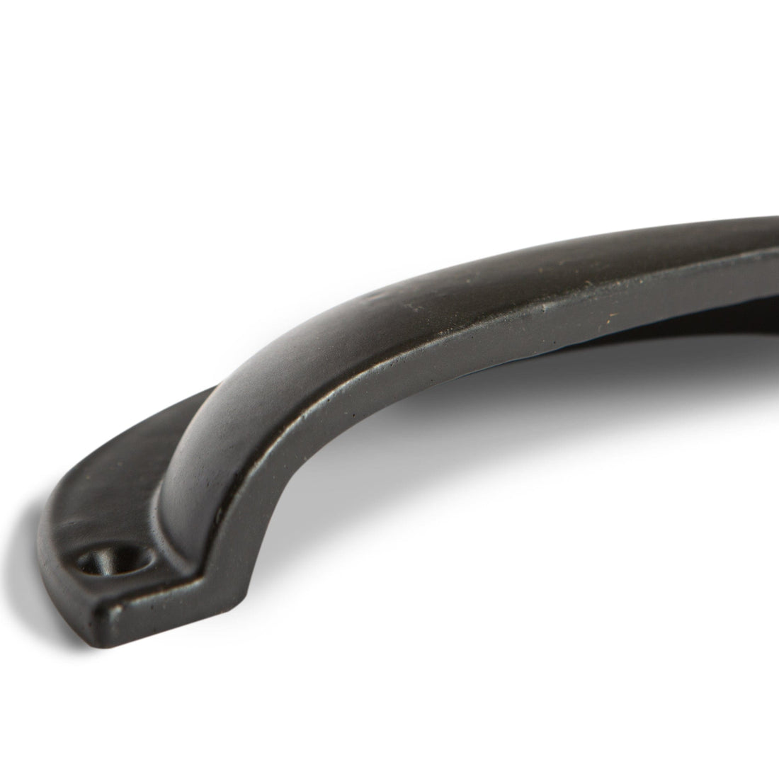 Black 130mm x 50mm Curved Iron Cabinet Cup Handle