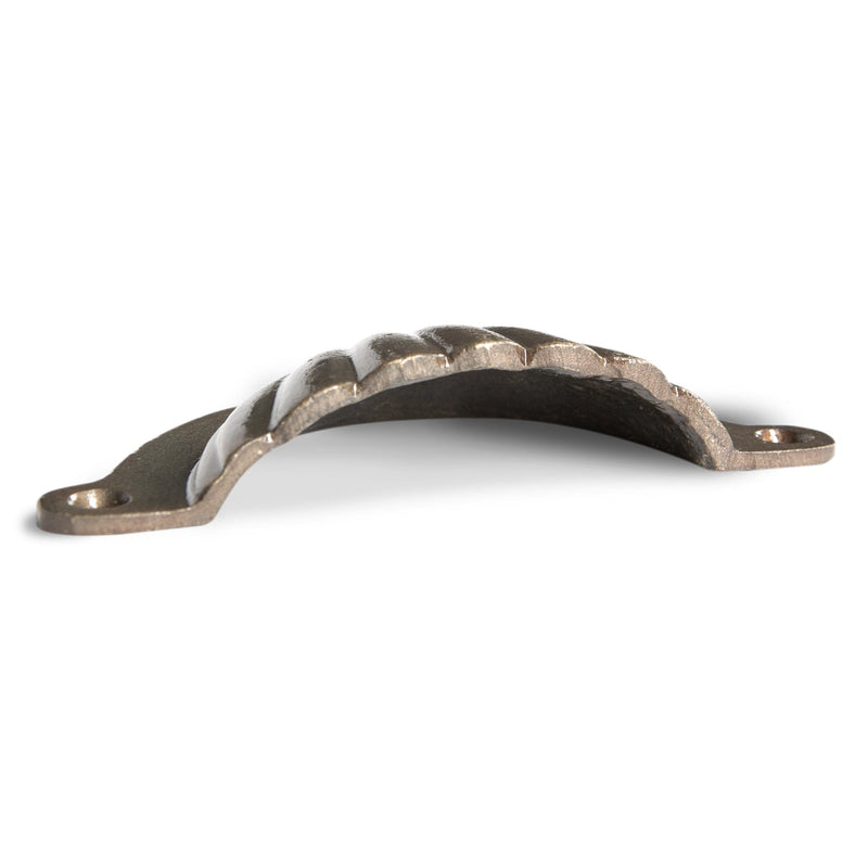 95mm x 50mm Fluted Cabinet Cup Handle - By Hammer & Tongs