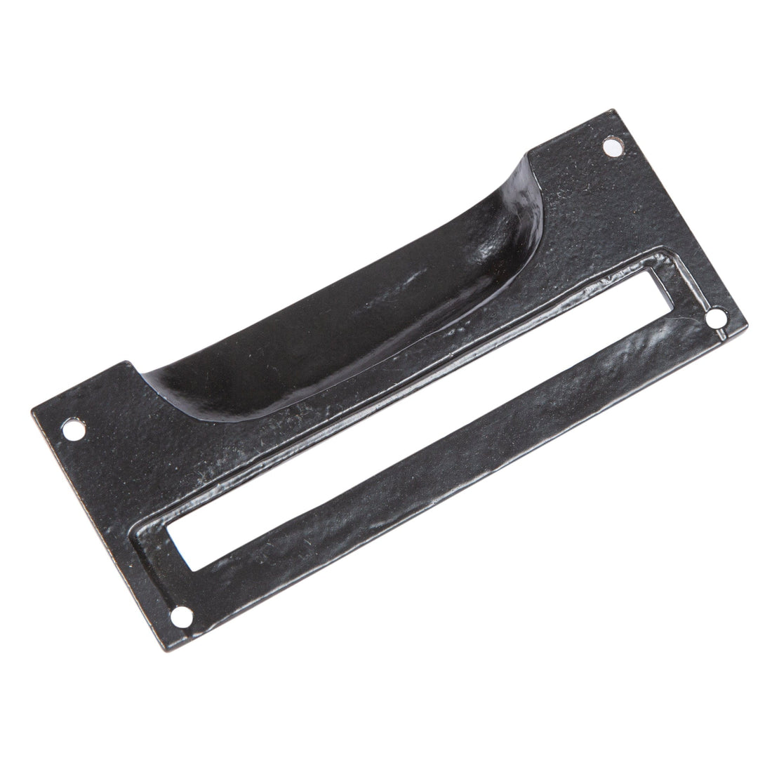 Black 130mm x 50mm Iron Filing Cabinet Cup Handle with Card Frame