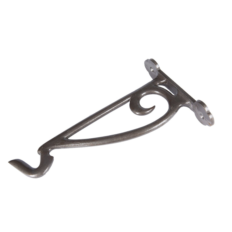145mm Grey Wrought Iron Hanging Basket Hook - By Hammer & Tongs
