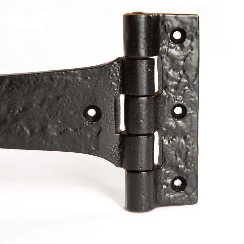 290mm Black Traditional T-Hinge - By Hammer & Tongs