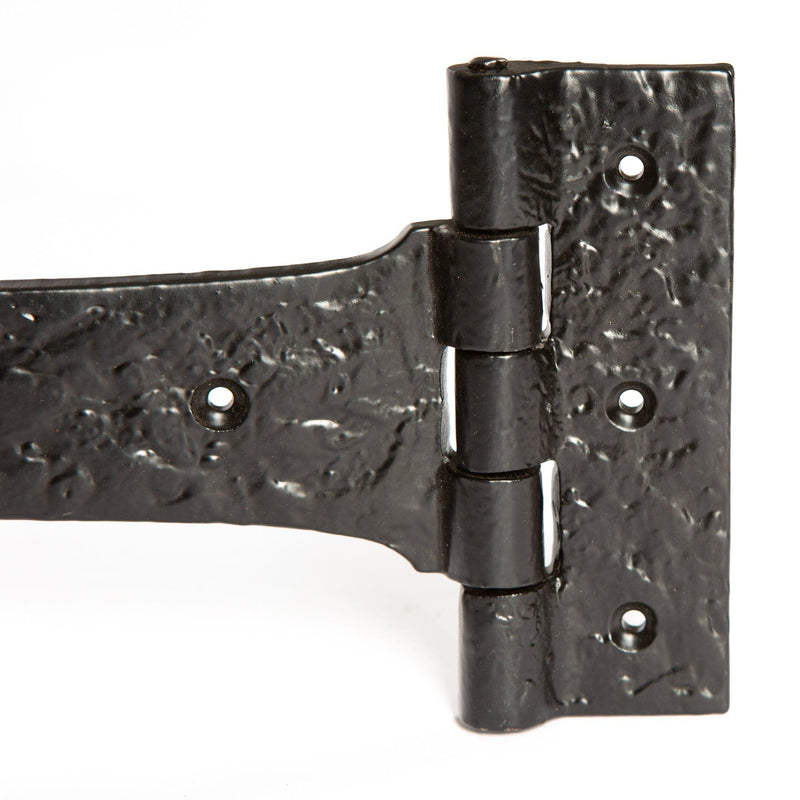 405mm Black Traditional T-Hinge - By Hammer & Tongs