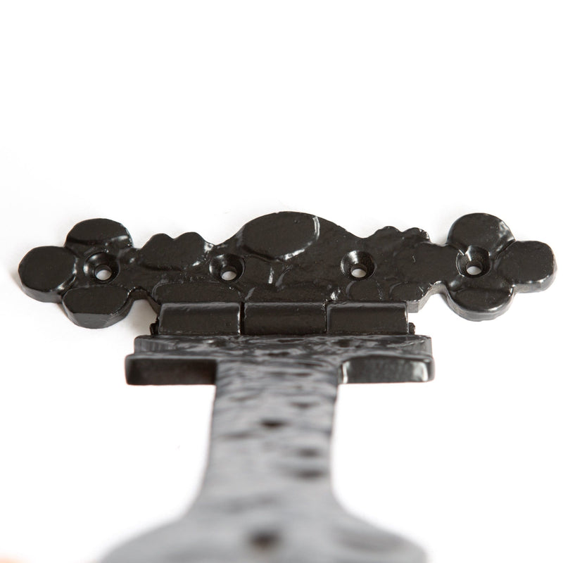 310mm Black Ornate T-Hinge - By Hammer & Tongs