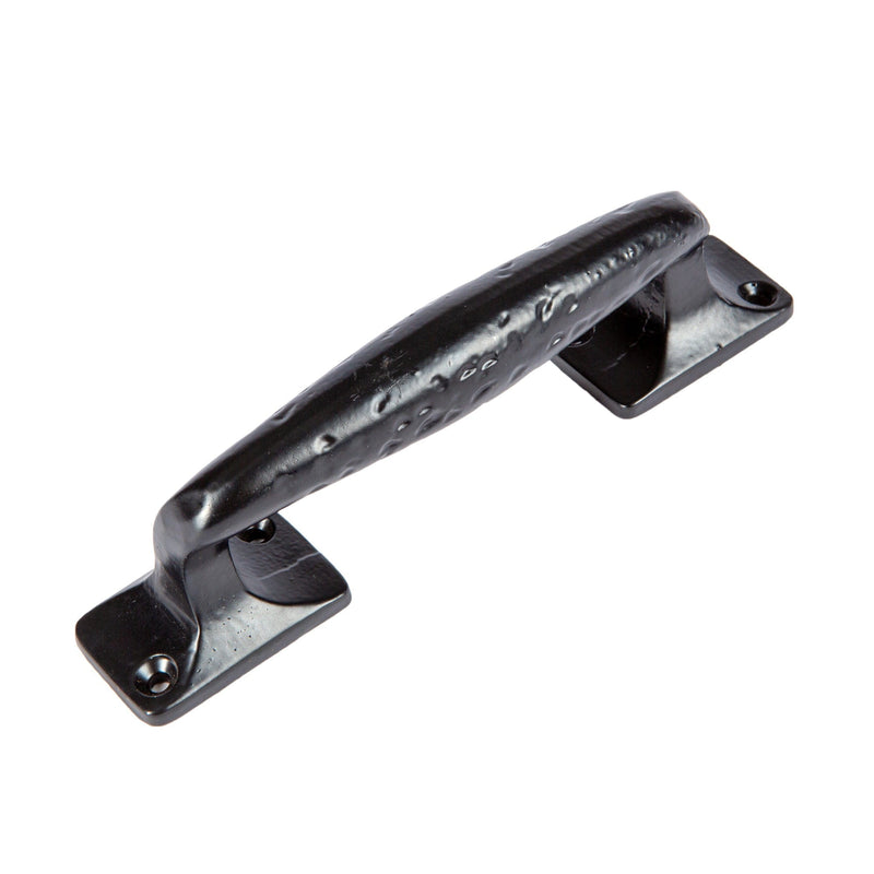 150mm Black Forged Barn Door Handle - By Hammer & Tongs