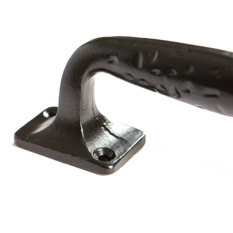 150mm Black Forged Barn Door Handle - By Hammer & Tongs