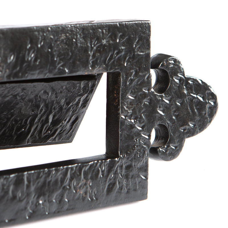 270mm x 105mm Black Fleur De Lis Letter Plate - By Hammer & Tongs