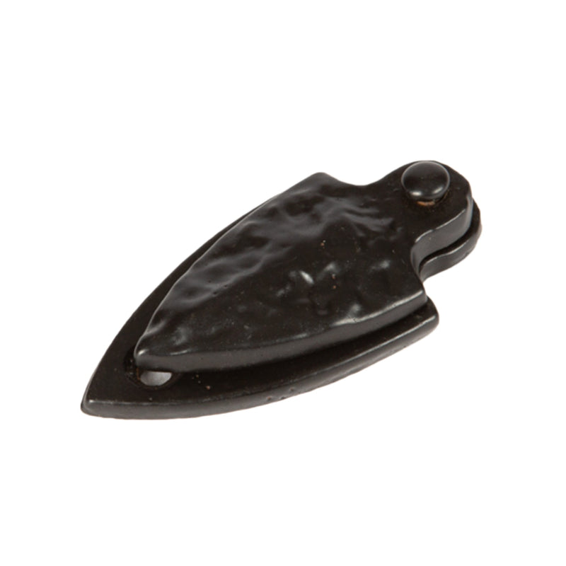 30mm x 55mm Black Arrowhead Escutcheon Plate with Cover - By Hammer & Tongs