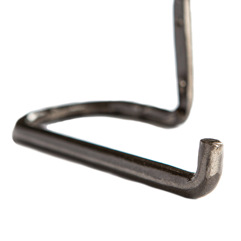 180mm Grey Curly Iron Toilet Roll Holder - By Hammer & Tongs