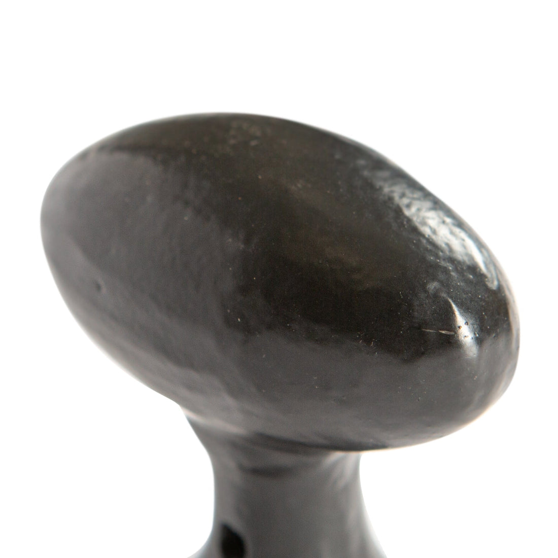 Black 60mm Oval Iron Rim &amp; Mortice Door Knob