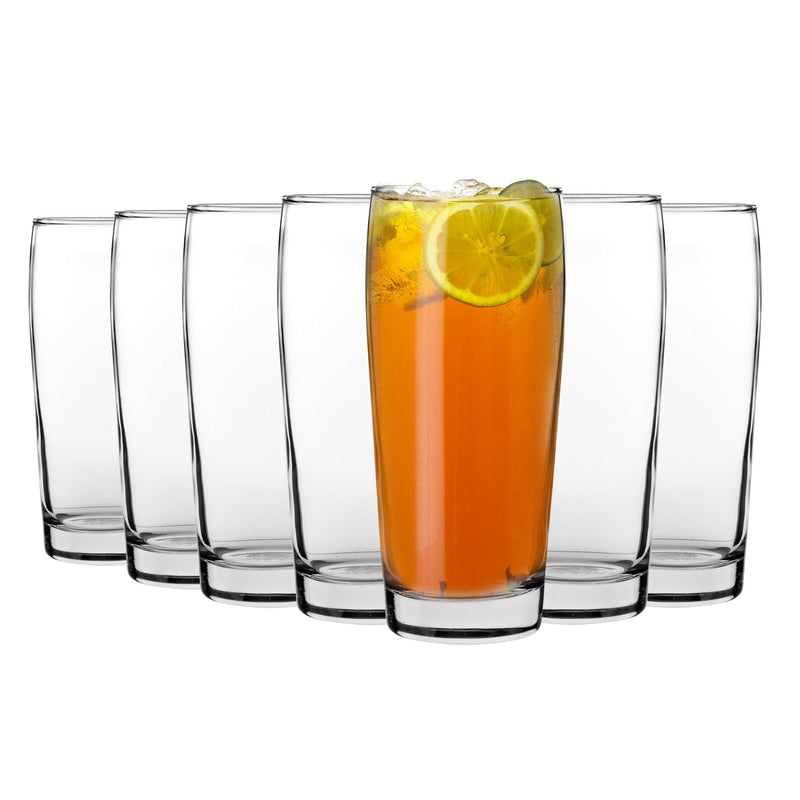 LAV 6 Piece Bardi Classic Willi Becher Beer Glass - Clear - 370ml