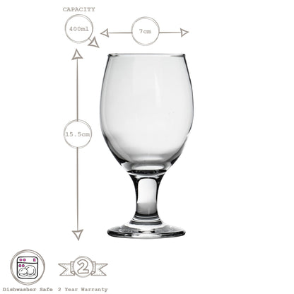 400ml Misket Craft Beer Glasses - Pack of Six