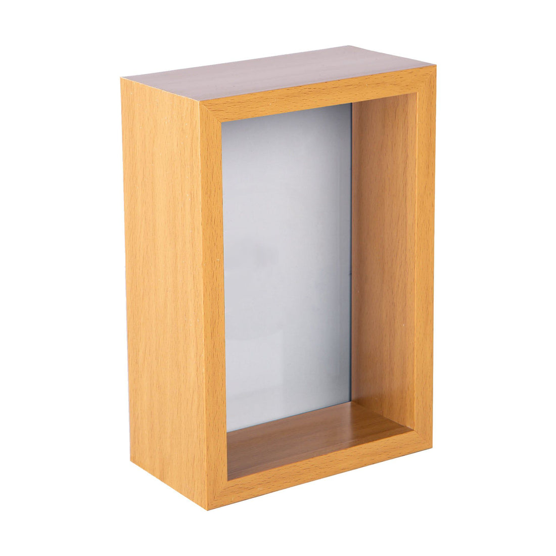 Light Wood 4" x 6" Deep Shadow Box Photo Frame