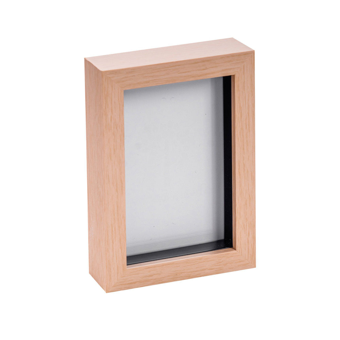 Light Wood 4" x 6" Shadow Box Photo Frame