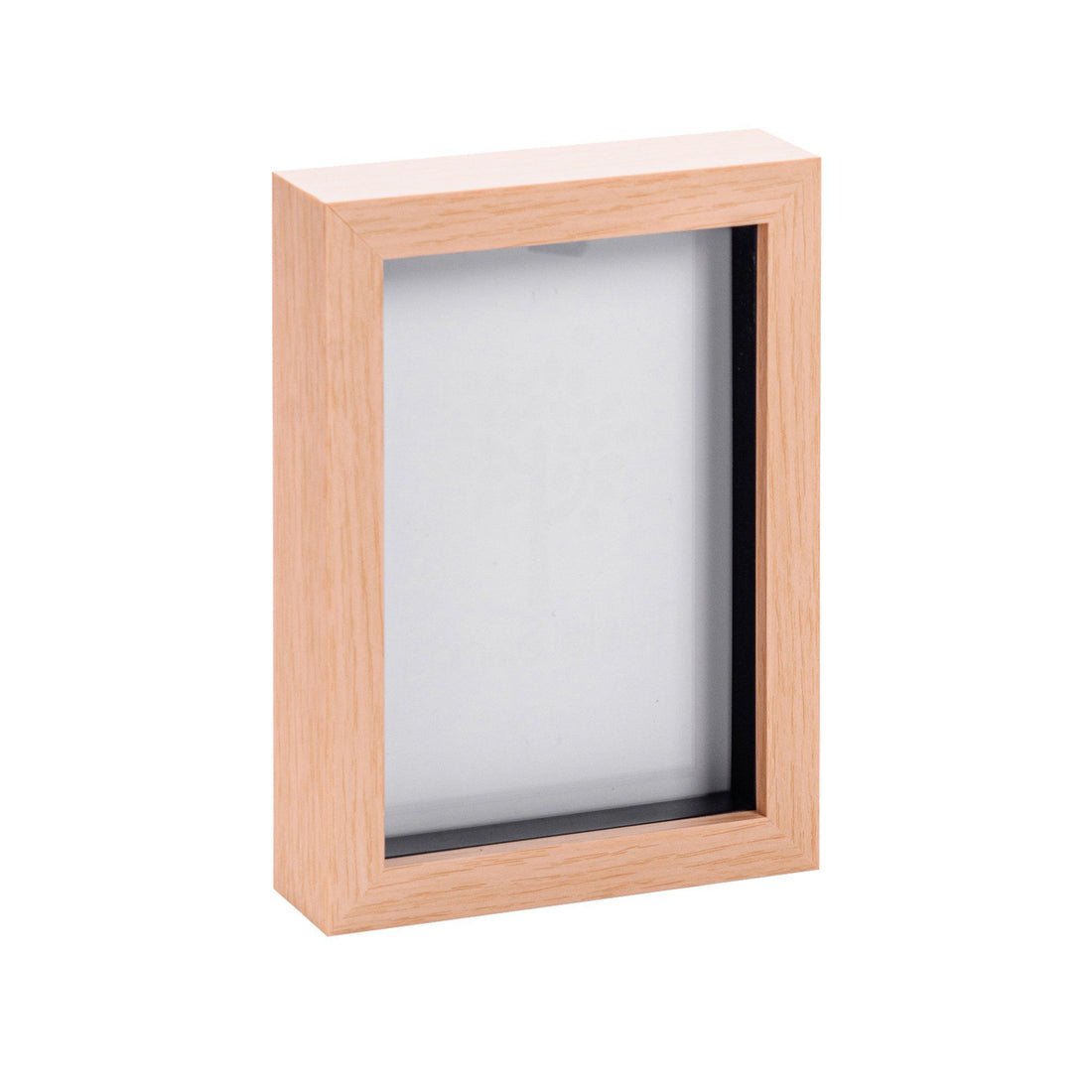Light Wood 5" x 7" Shadow Box Photo Frame