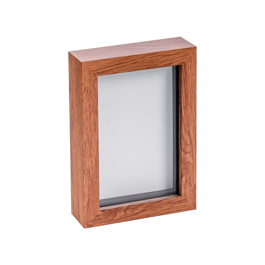 Dark Wood 4" x 6" Shadow Box Photo Frame