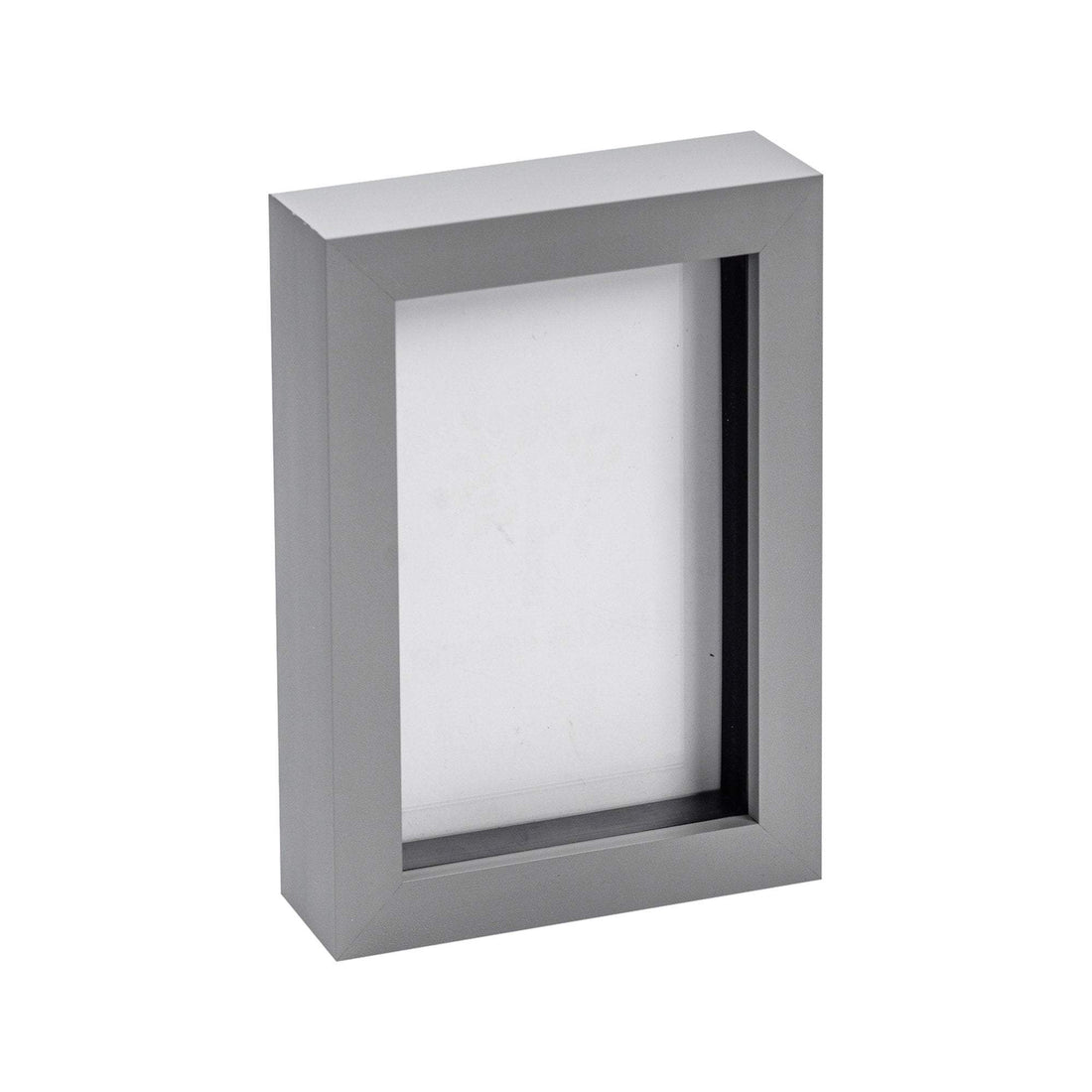 Grey 4" x 6" Shadow Box Photo Frame