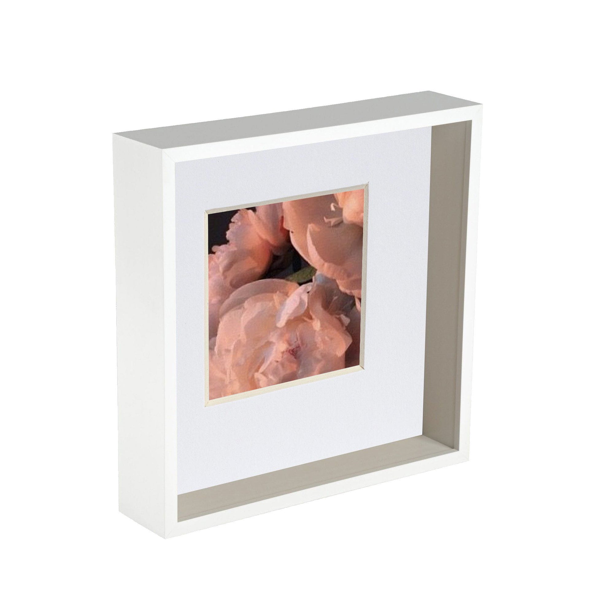 10" x 10" 3D Deep Box Photo Frame 6" x 6" Mount