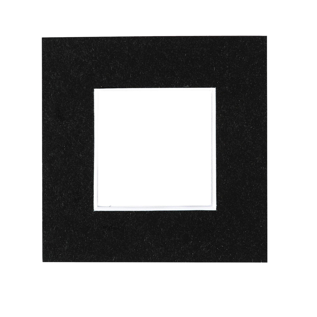 Black 2" x 2" Picture Mount for 4" x 4" Frame