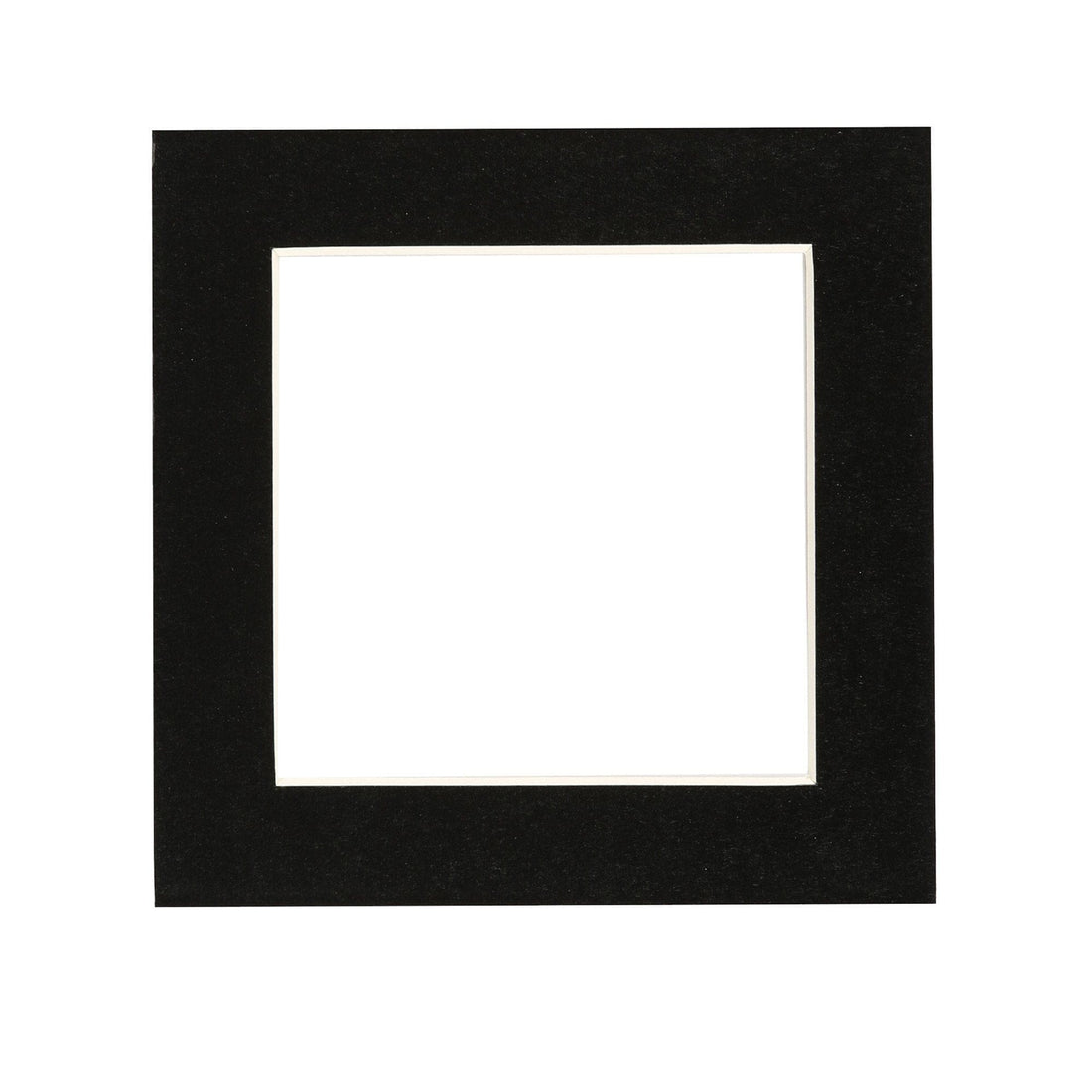 Black 4" x 4" Picture Mount for 6" x 6" Frame