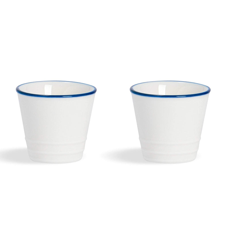 Farmhouse White Porcelain Egg Cups - Pack of Two - By Nicola Spring