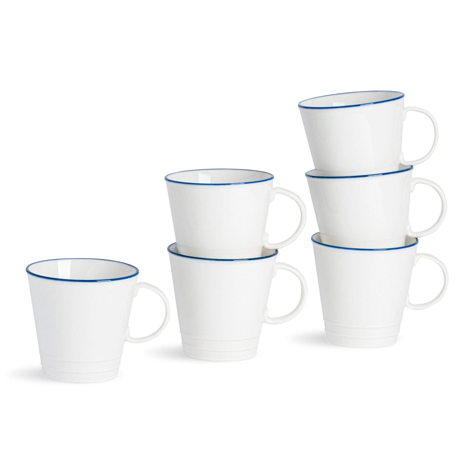 Farmhouse Porcelain Teacups Pack Six