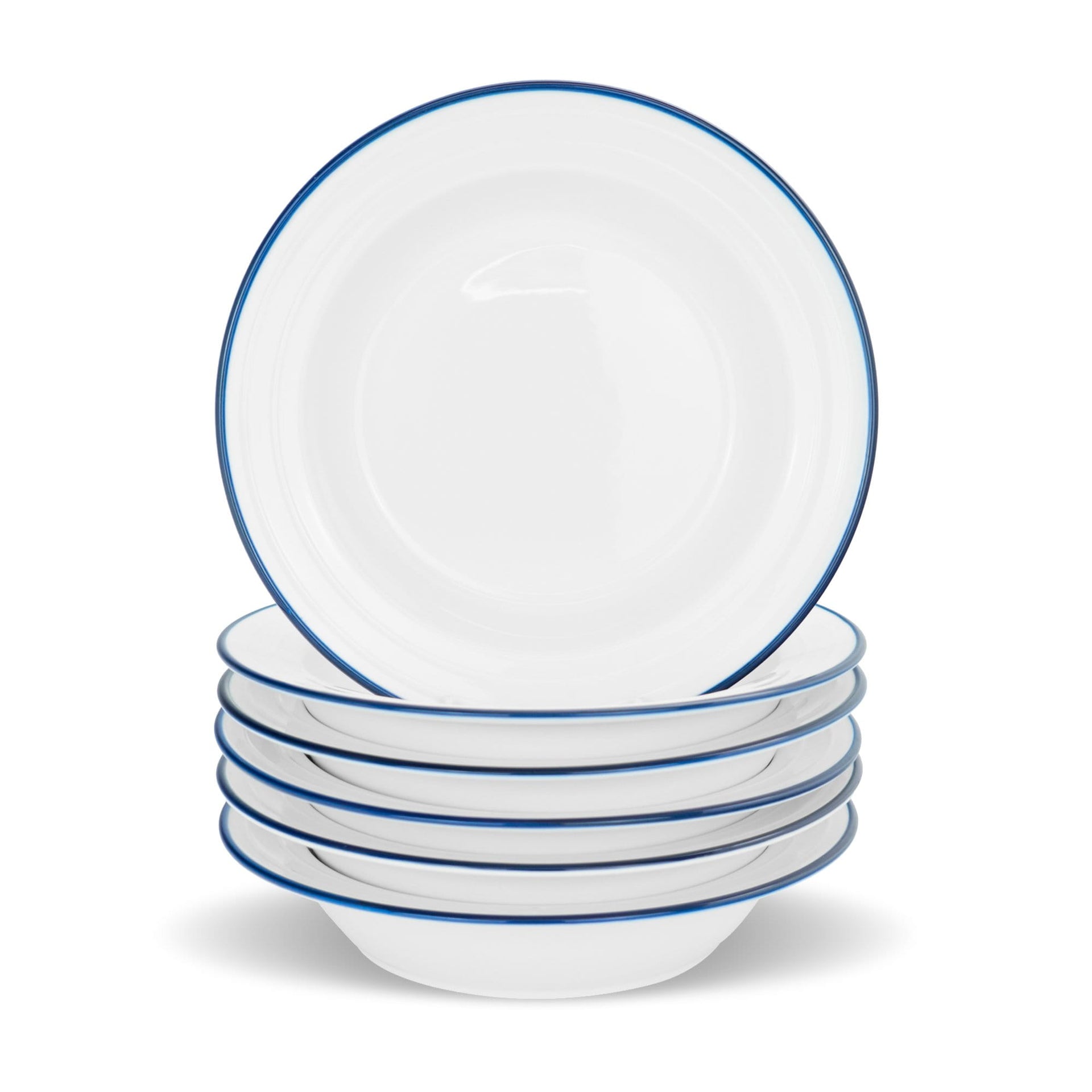 22cm Farmhouse Porcelain Soup Bowls Pack Six