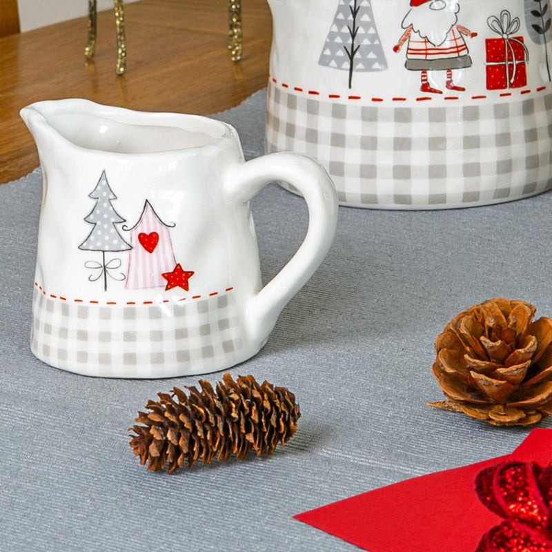 6pc Christmas Tea Set - Patchwork - By Nicola Spring