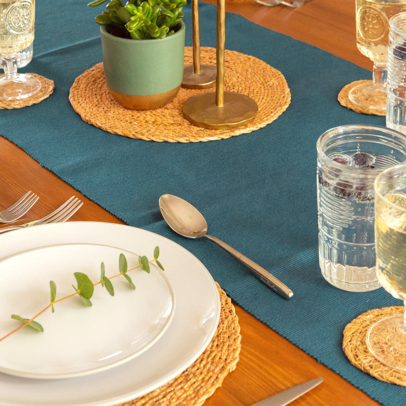 Ribbed Cotton Table Runner - By Nicola Spring