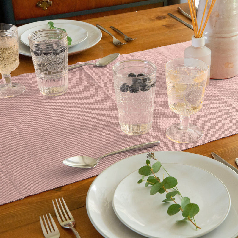Ribbed Cotton Table Runner - By Nicola Spring