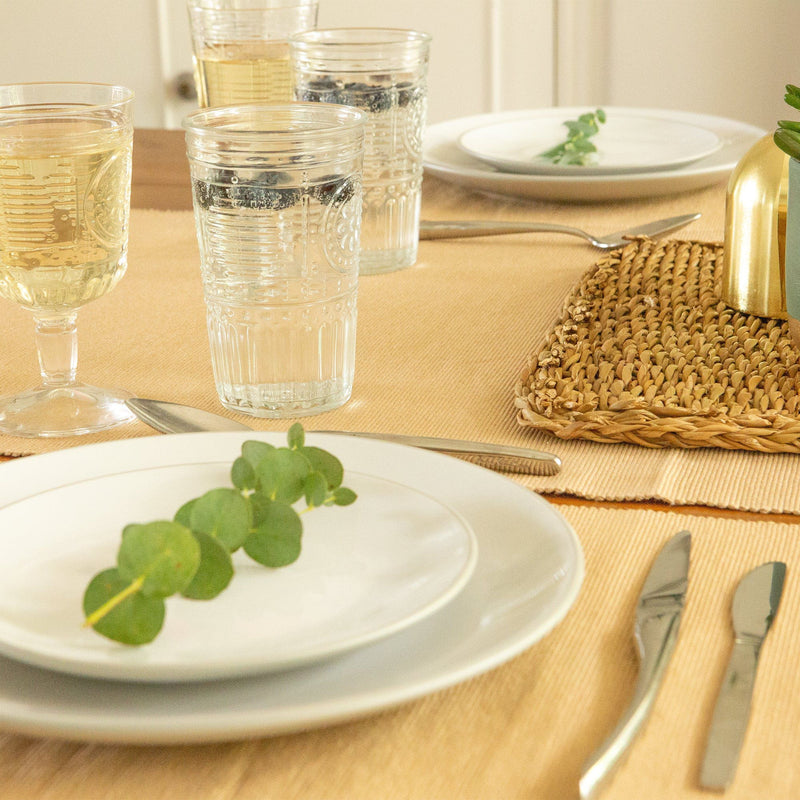 Ribbed Cotton Placemats with Table Runner - By Nicola Spring