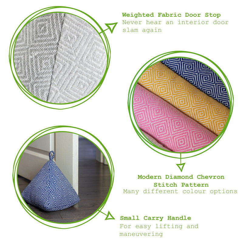 Patterned Door Stop & Draught Excluder Set - By Nicola Spring