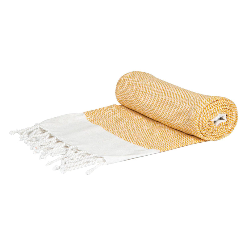 Turkish Cotton Zig Zag Bath Towel - By Nicola Spring