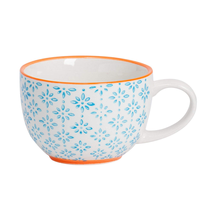 250ml Hand Printed China Cappuccino Cup - By Nicola Spring