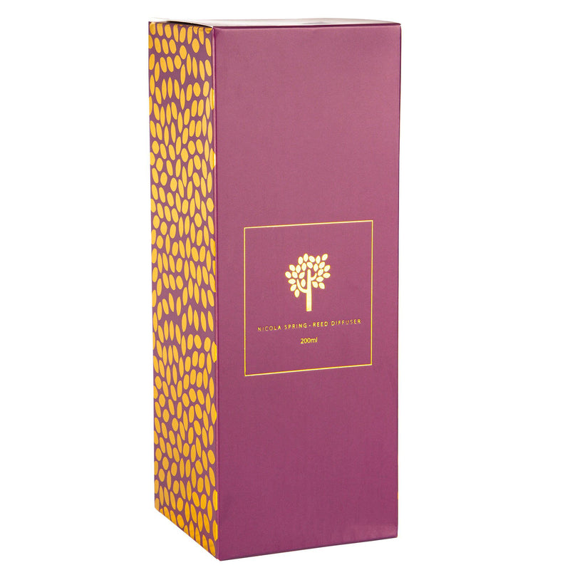 200ml Wild Fig & Cassis Glass Reed Diffuser - By Nicola Spring