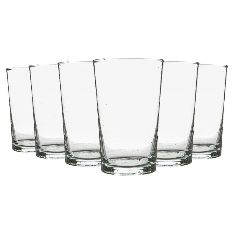 325ml Meknes Recycled Highball Glasses - Pack of Six - By Nicola Spring