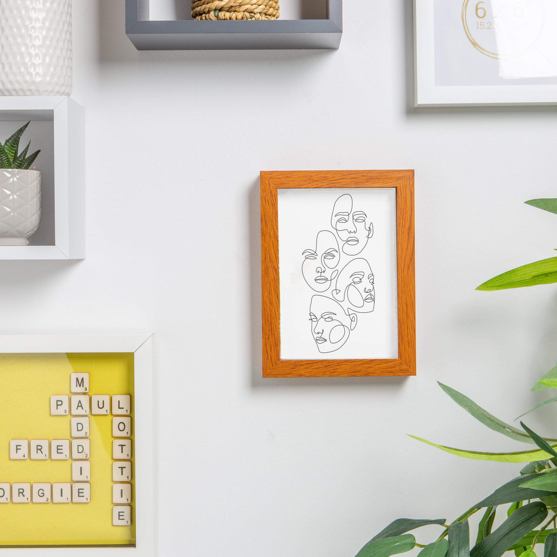 Dark Wood 5" x 7" Shadow Box Photo Frame