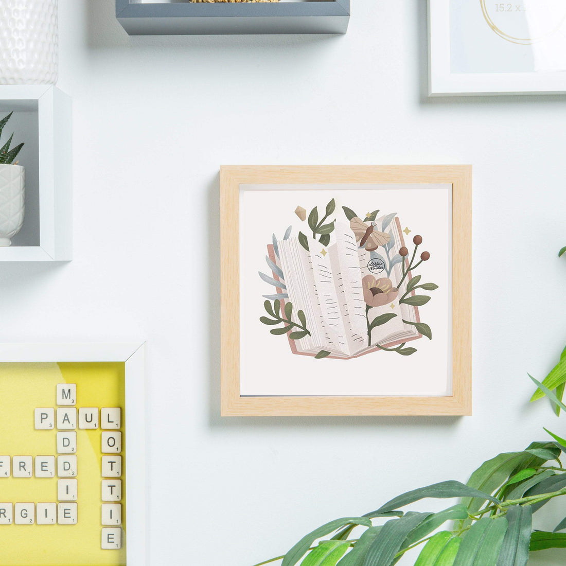 Light Wood 8" x 8" Shadow Box Photo Frame
