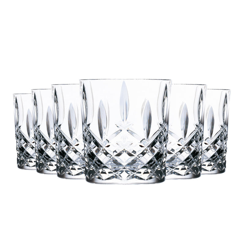 RCR Crystal Orchestra Cut Glass Double Old Fashioned Glasses - 340ml - Pack of 6