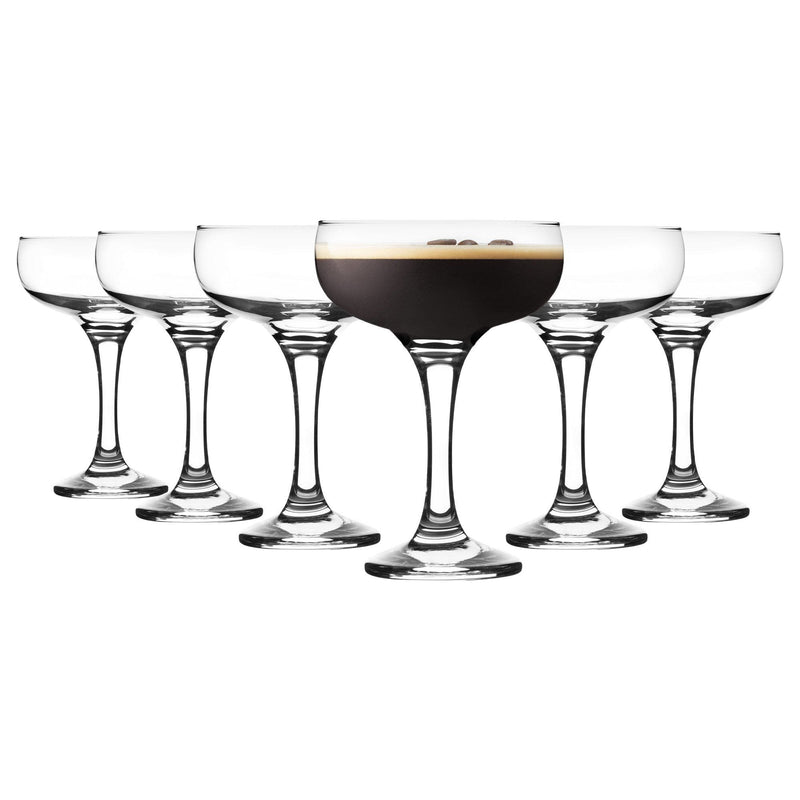 Espresso Martini Glasses - 200ml - Pack of 6 - By Rink Drink