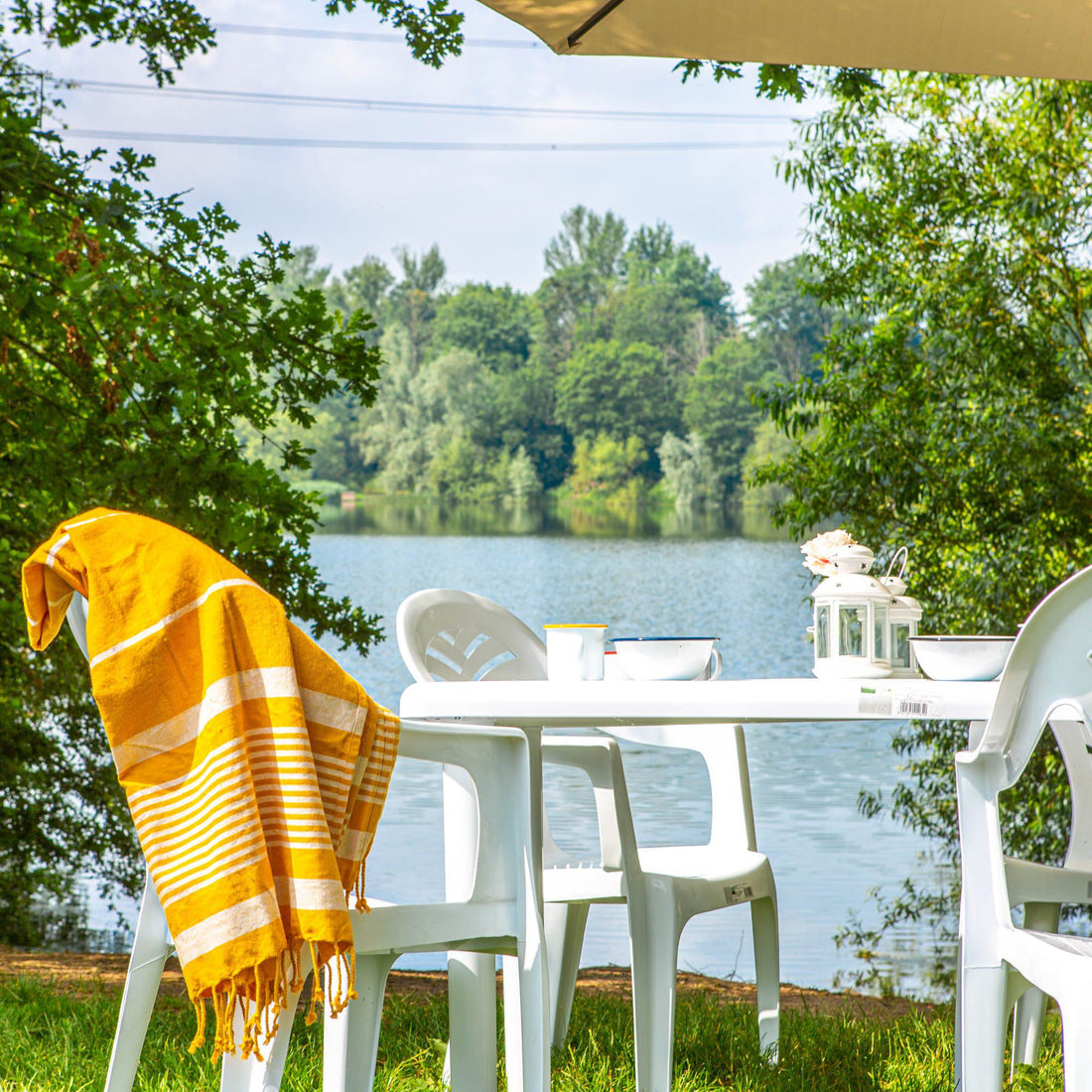 Six-Seater Rectangular Olot Garden Dining Table 140cm x 90cm