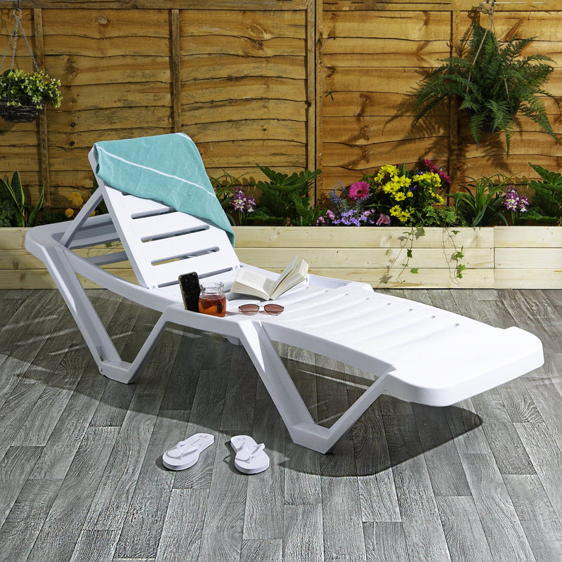 5-Position Master Sun Loungers - Pack of Two - By Resol