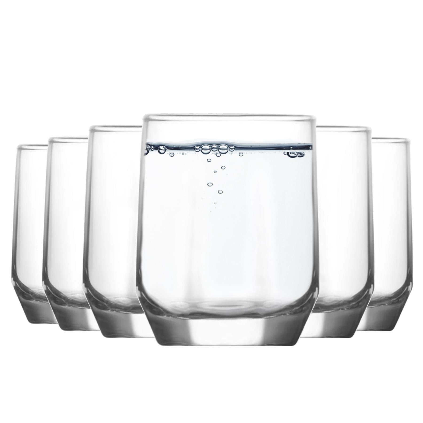 Diamond Tumbler Glasses Pack Six