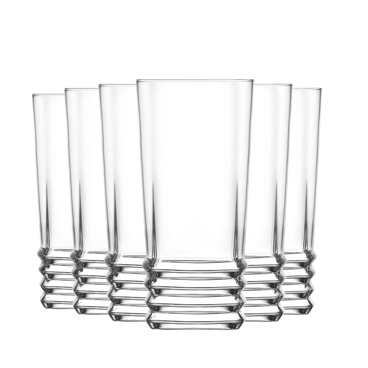 Elegan Highball Glasses Pack Six