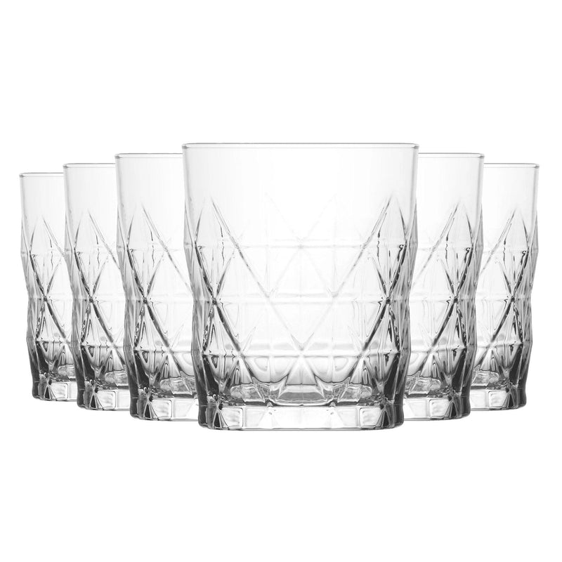 LAV 6 Piece Keops Whisky Glasses Set - 345ml