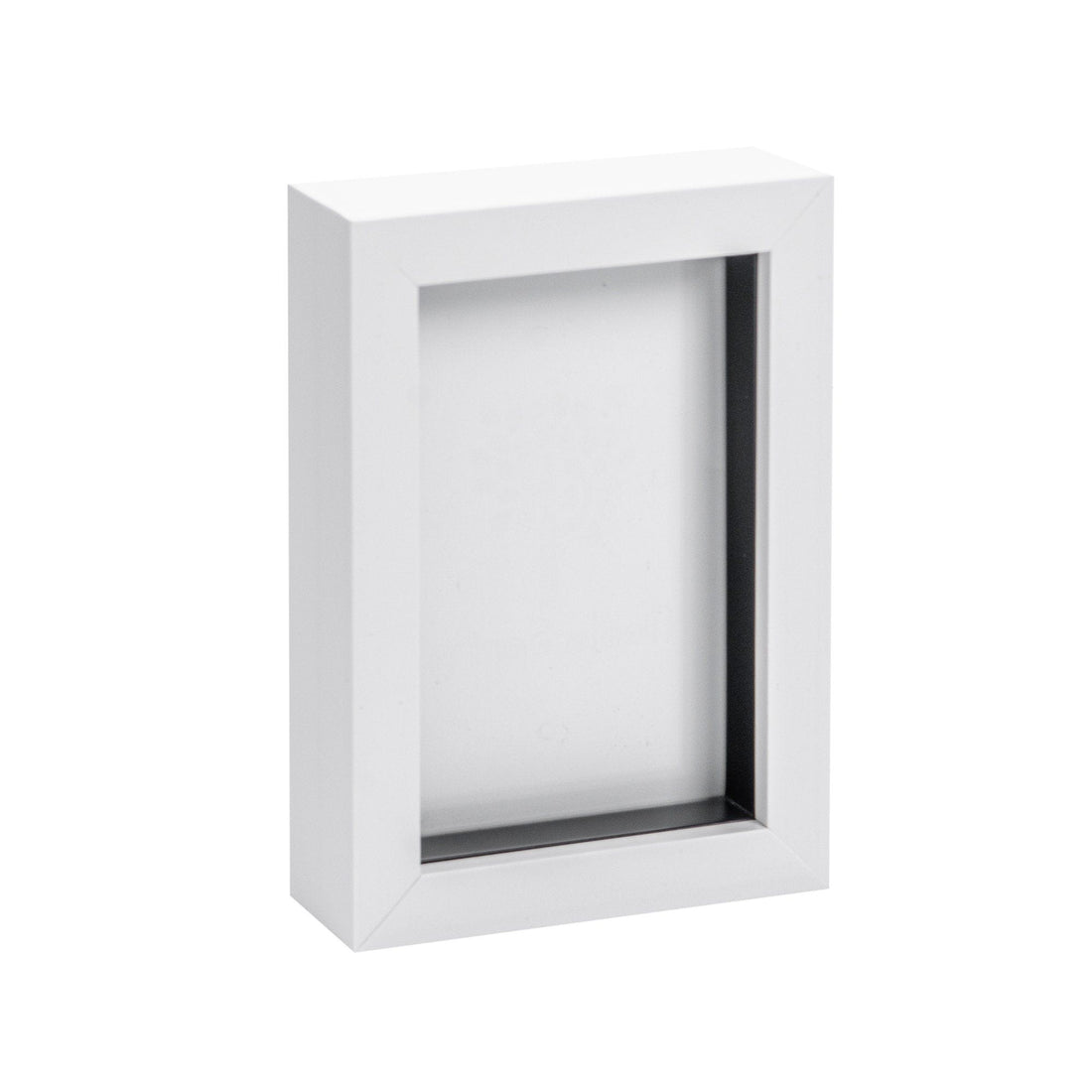 White 4" x 6" Shadow Box Photo Frame
