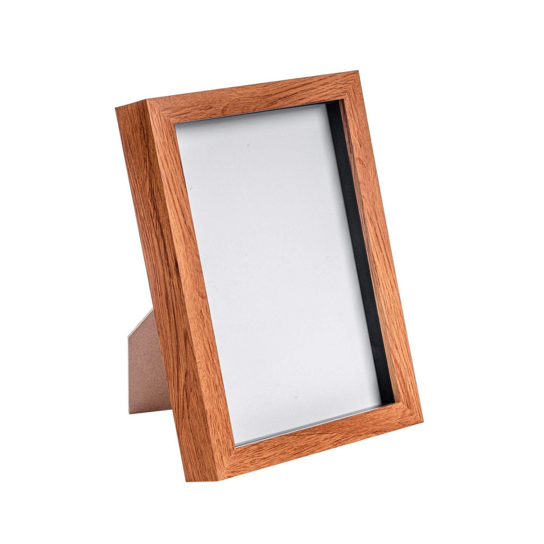 Dark Wood 6" x 8" Shadow Box Photo Frame