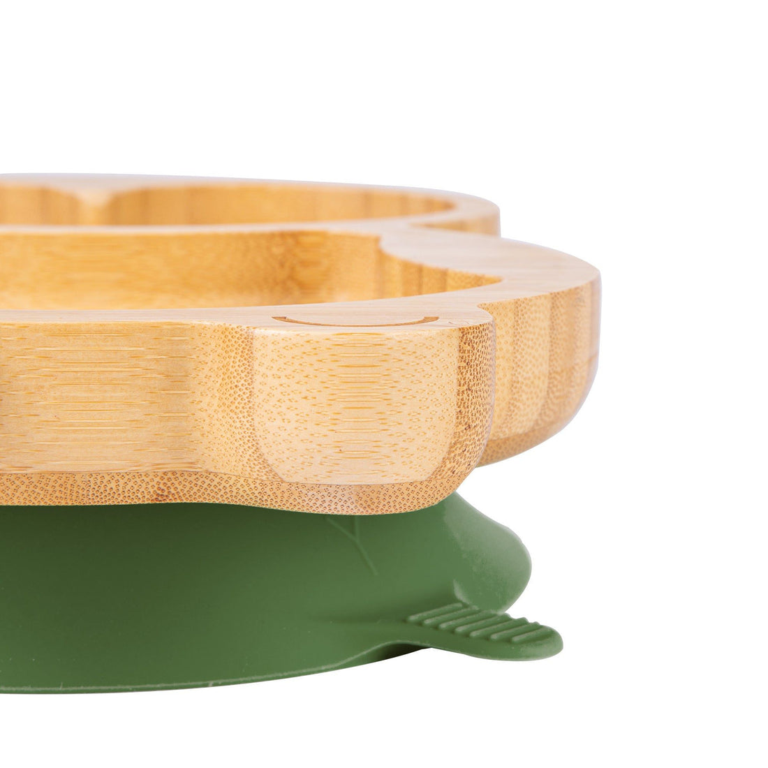 Pickles the Penguin Bamboo Plate with Olive Suction Base